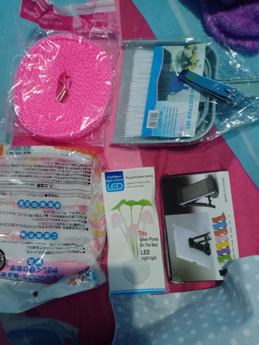 (65 Gr) Hsi Tali Jemuran 5 Meter Praktis Lubang Jemur Hanger Gantung Anti Jatuh