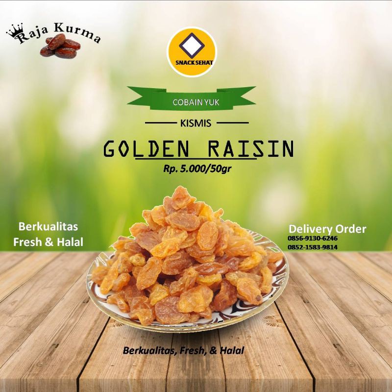 

Kismis Golden Raisin / Kismis Asam Manis / Kismis / Goldne Raisin