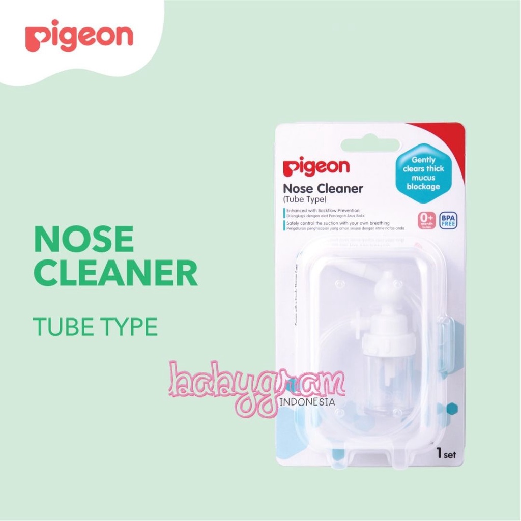 PIGEON Nose Cleaner Tube Type With Case / Penghisap Penyedot Ingus Lendir Bayi Pigeon