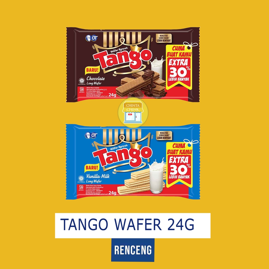 

Tango Wafer Coklat / Vanila Renceng 15g