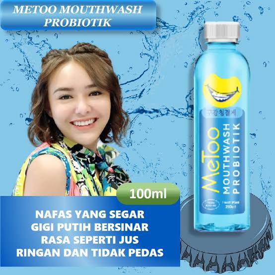 MeToo Mouthwash Obat Kumur Probiotik Perontok Plak Gigi Penyegar Nafas