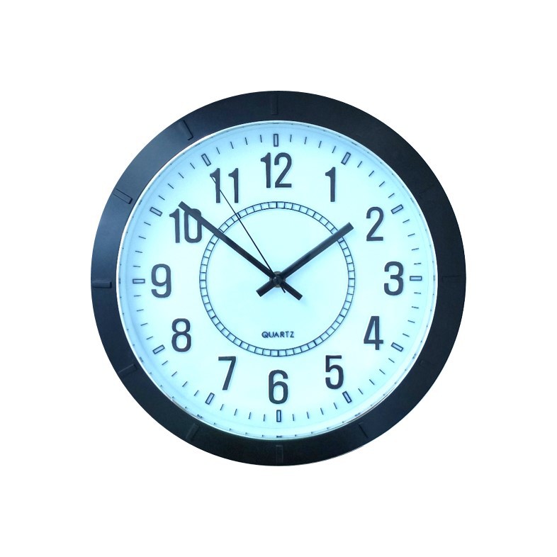 Jam Dinding Minimalis Modern Angka Timbul 32cm Free Baterai 9700