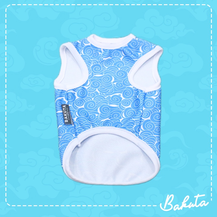 Baju Kucing Model Kaos Motif Tank Japan Cloud Warna Warni | Japan Cloud Tank Bakuta