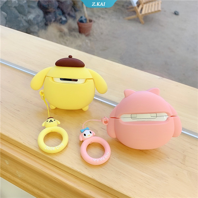 Casing Silikon Motif Kartun Sanrio Kuromi Pom Purin Untuk Simpan Earphone Wireless Bluetooth Apple AirPods 1 / 2 / 3 pro