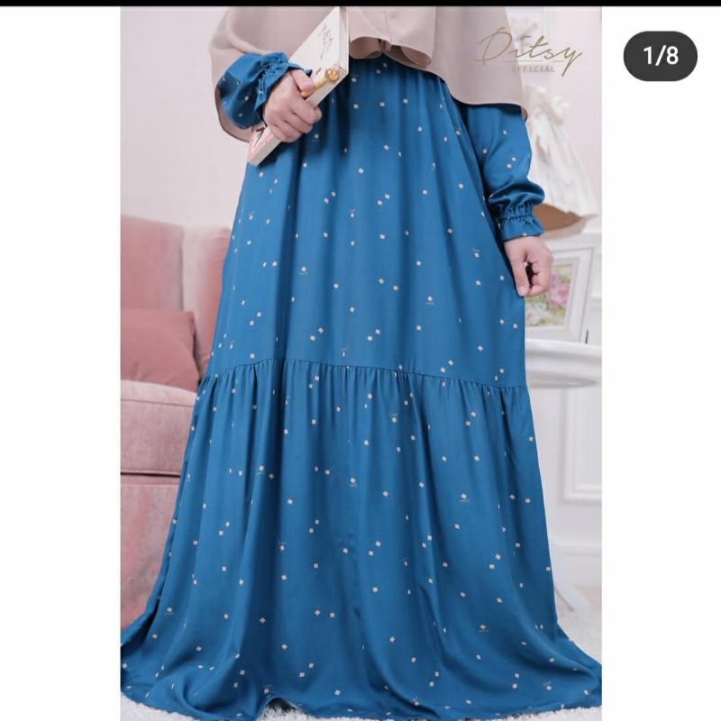 Scatolla Prussian Ditsy L