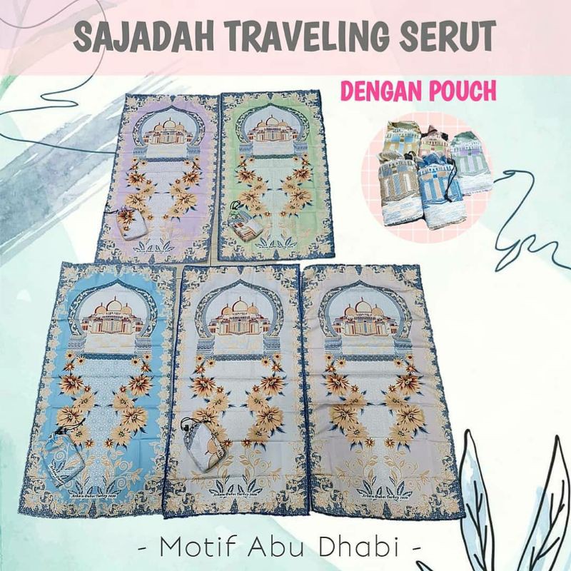 Sajadah Travelling / POCKET / SAKU / SATEEN / SAJADAH TURKI / SAJADAH TAS TRAVEL