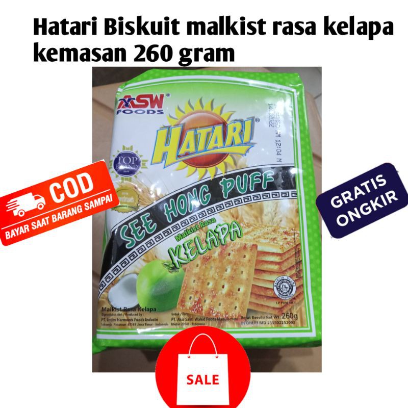 

Hatari Biskuit Malkist Rasa Kelapa Kemasan 260 gram
