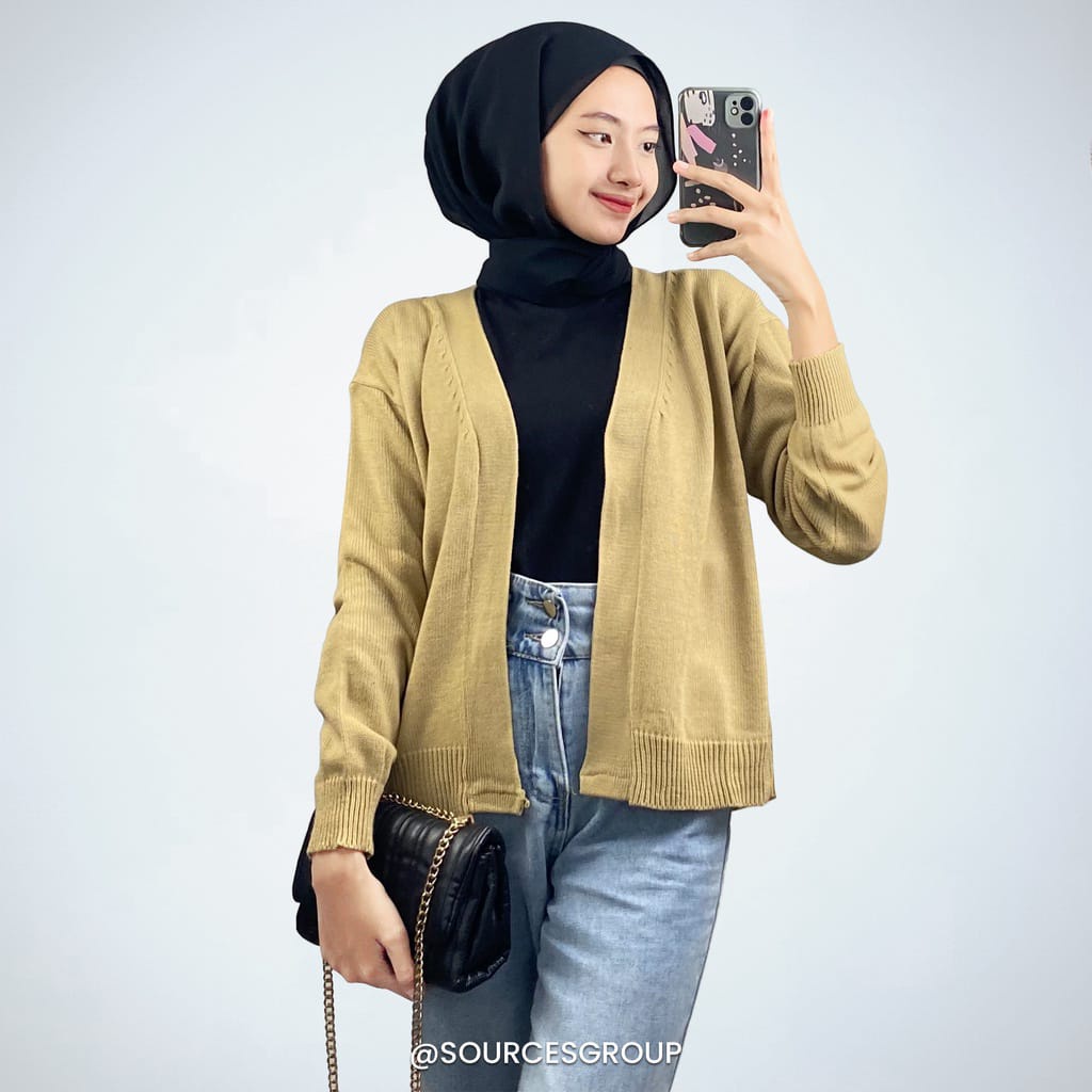 BEFAST - ZEC OOTD Wanita Cardigan LAILA / RJT Binance Outer Cardigan / Cardigan Wanita / Outer Polos / Fashion Remaja Wanita Kekiniaan / Cardigan Casual / Terbaru 2022 / Terlaris