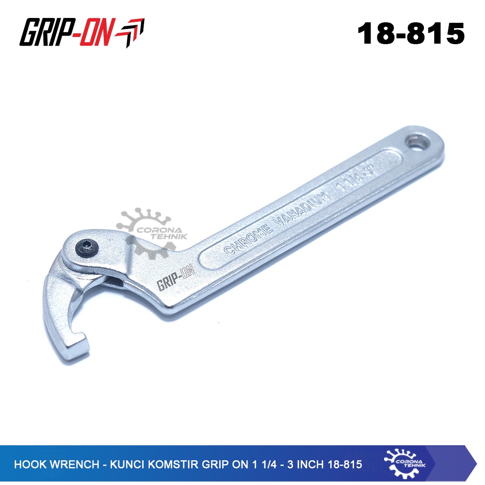 Kunci Komstir Grip On 1 1/4 - 3 Inch 18-815 - Hook Wrench