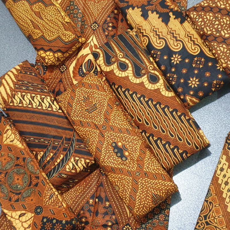 KAIN PANJANG BATIK SOGA GENES KHAS INDONESIA / JARIK KAIN BATIK SOGA GENES MOTIF PAKEM KLASIK