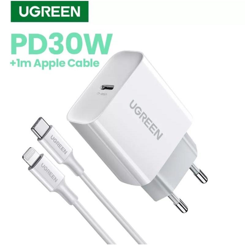 Ugreen Charger Iphone 14 13 12 8 X Xs Xr Max Pro PD 30W