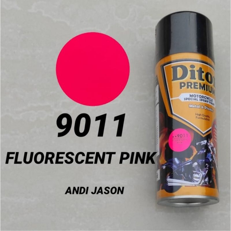 DITON PREMIUM CAT SEMPROT TAHAN BENSIN 400CC FLUORESCENT COLOURS NO 9011 PINK