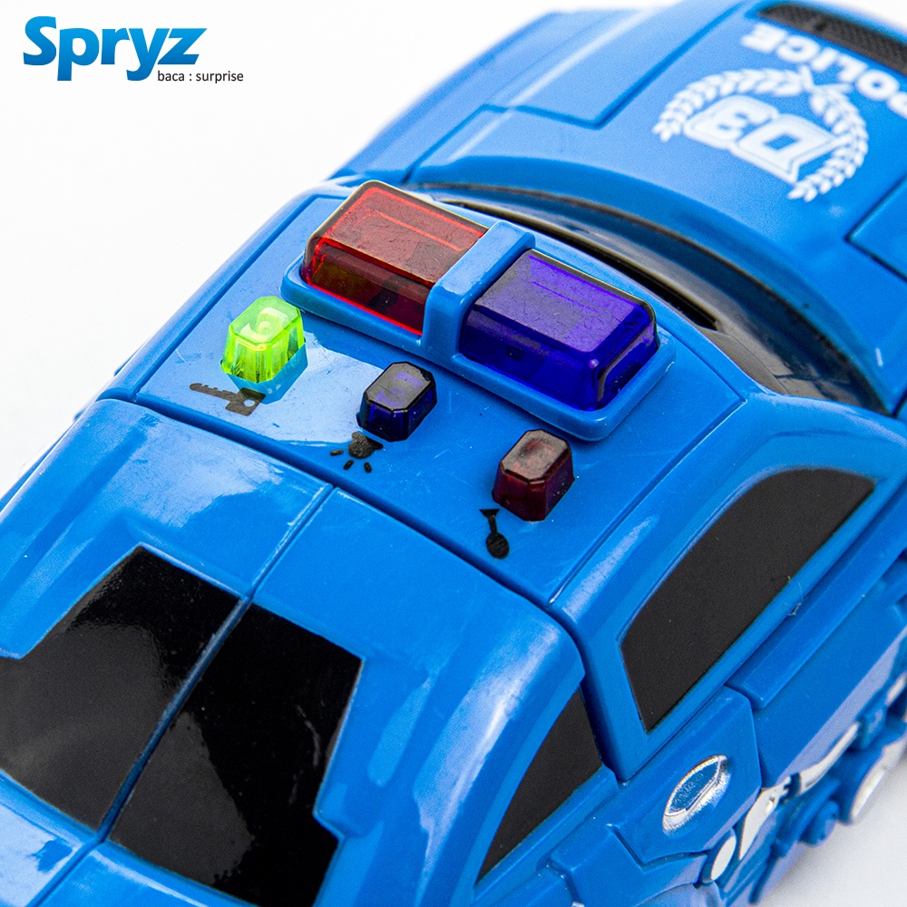 Spryz Revamp Justice Sarge - Mainan Mobil Robot Transformer