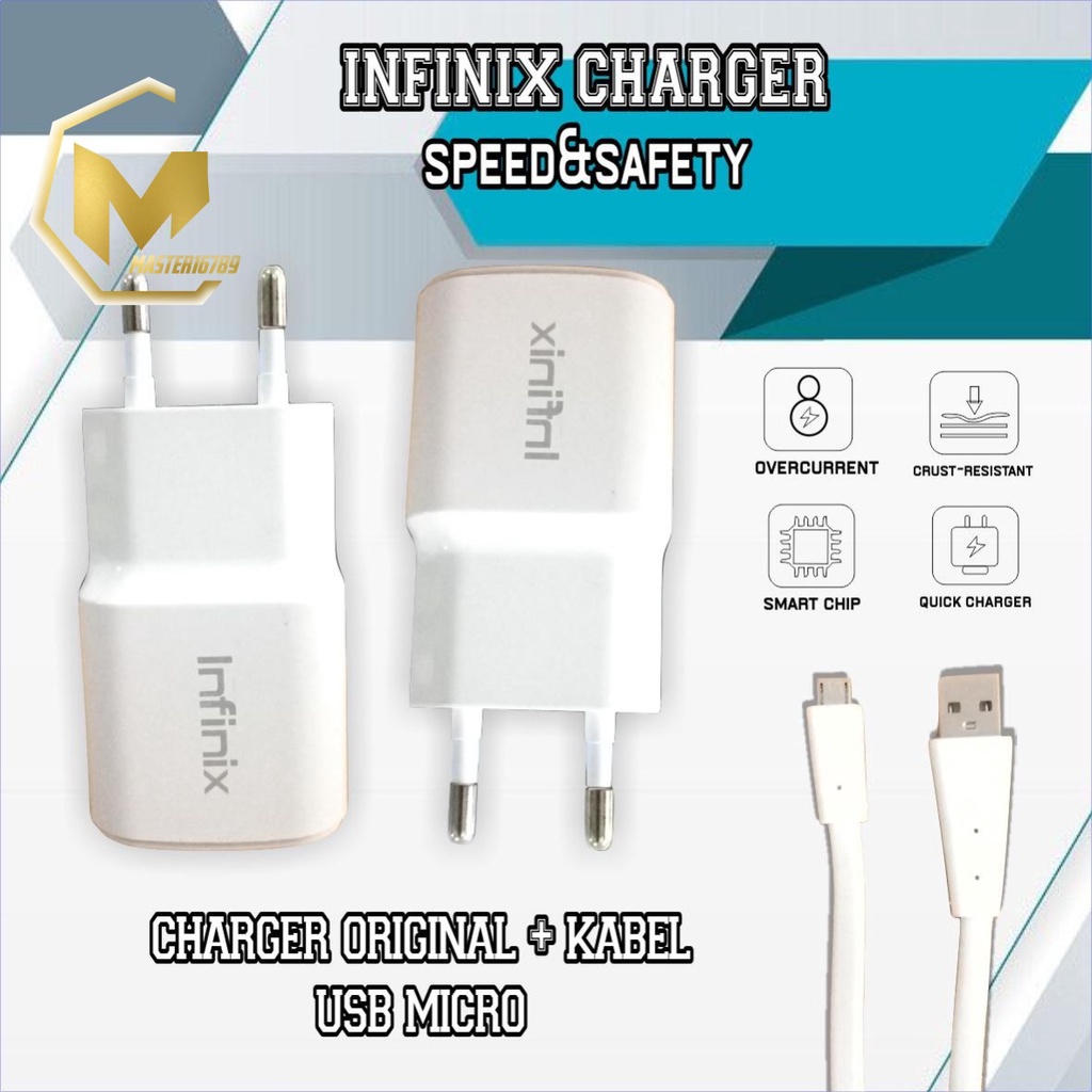 Charger Infinix 9V -2A Original Fast Charging Kabel Micro USB note 7 Note 8 hot 9 8 10 play MA1816