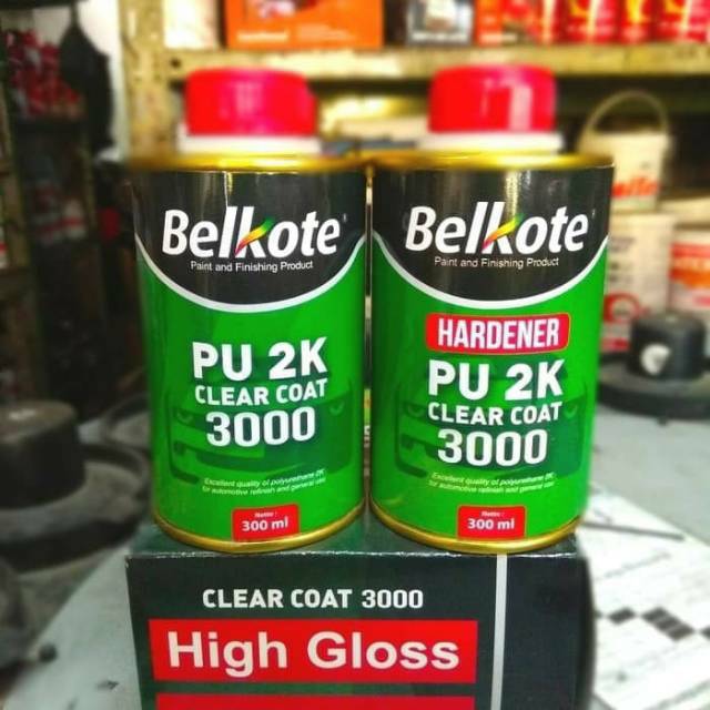 Radejarrr - Clear Belkote 3000 PU 2K Pernis Glossy Clear Coat Cat Mobil