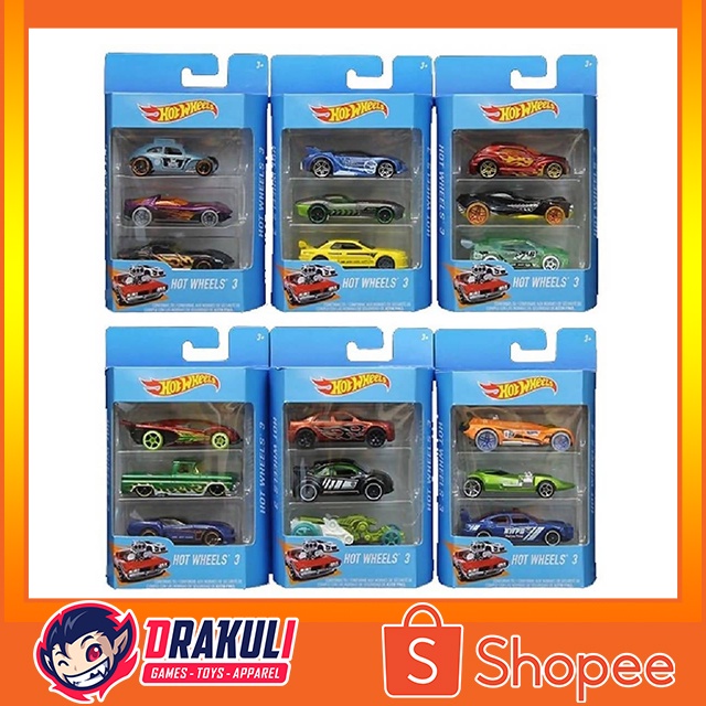 Hot Wheels 3 Cars Gift Pack Assorted (K5904)