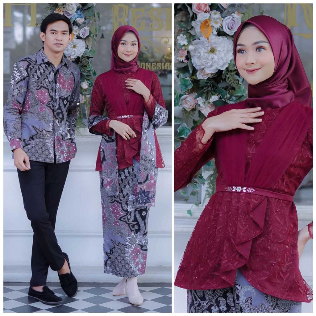 SOLOBATIK - Batik Couple Aldeshanti Tille mutiara New