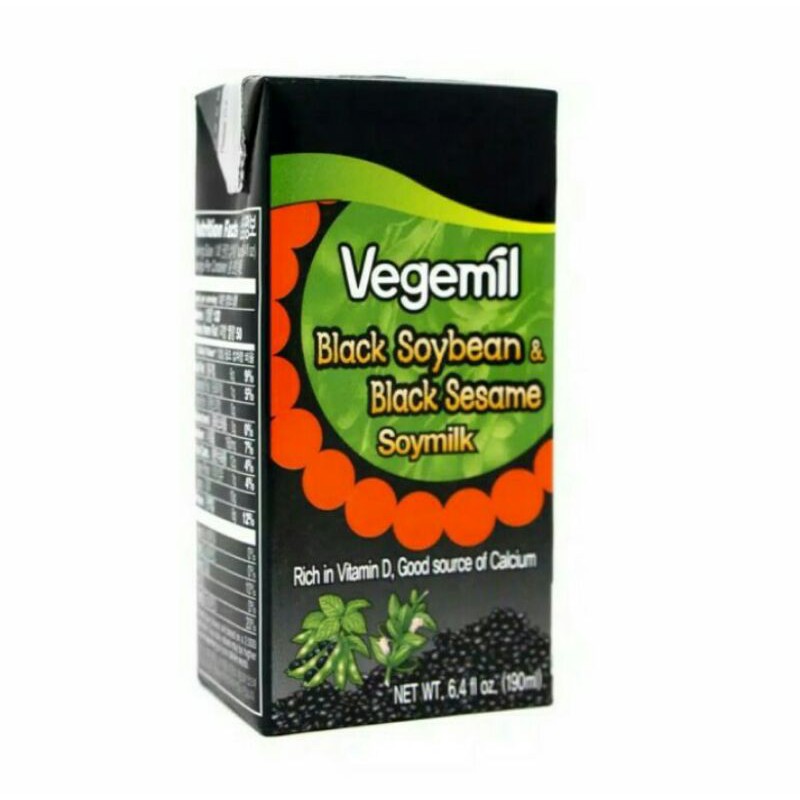 

Vegemil Black Bean & Black Sesame Soy Milk 190ml