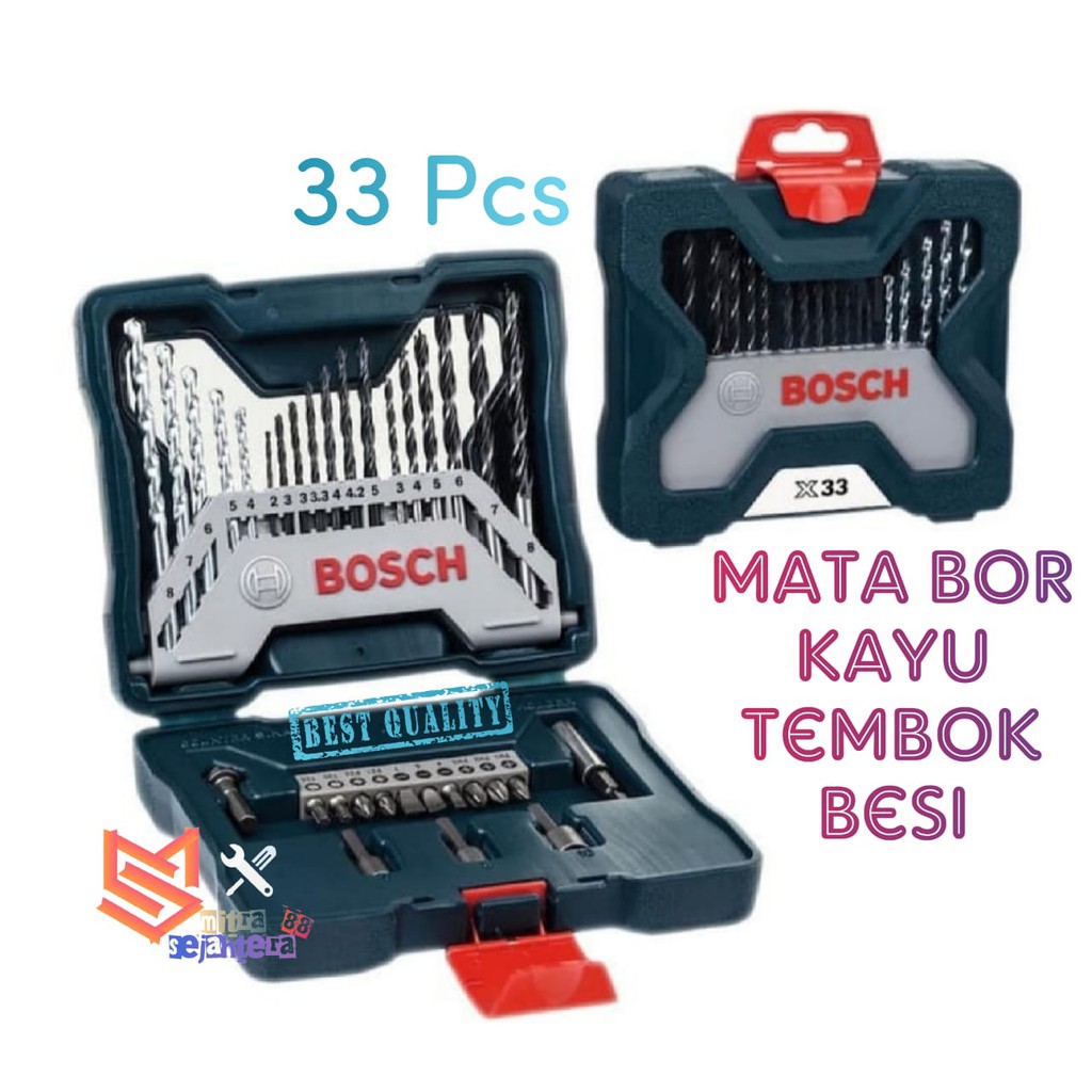 Mata Bor Set Bosch X line 33pcs Bosch Mata Bor Obeng 33 Pcs X-line Bosch Mata Bor Obeng 33 Pcs X-lin