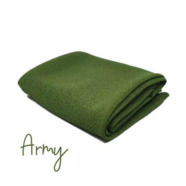 (200cmx75cm) Jilbab pashmina jumbo diamond premium / pashmina syari diamond / jilbab cantik panjang-army