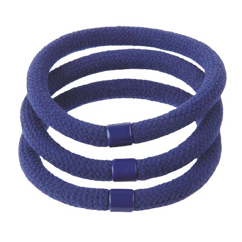 FJCO - Ikat Rambut Korea PolosTebal / Karet Rambut / Kuncir Rambut / Kunciran Rambut KM-034-navy