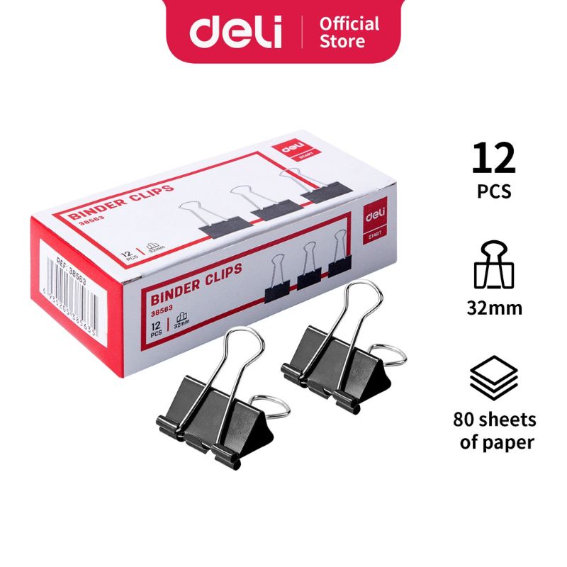 

Binder Clips Start E38563 32 mm Deli Klip Kertas