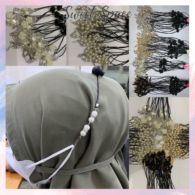 KALUNG MASKER CEWEK DAN COWOK / KONEKTOR HIJAB / TALI MASKER [SWEETSPACE]