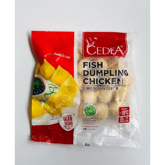 Cedea Fish Dumpling Chicken Ayam Baso Bakso Ikan Olahan 500gr 25pcs