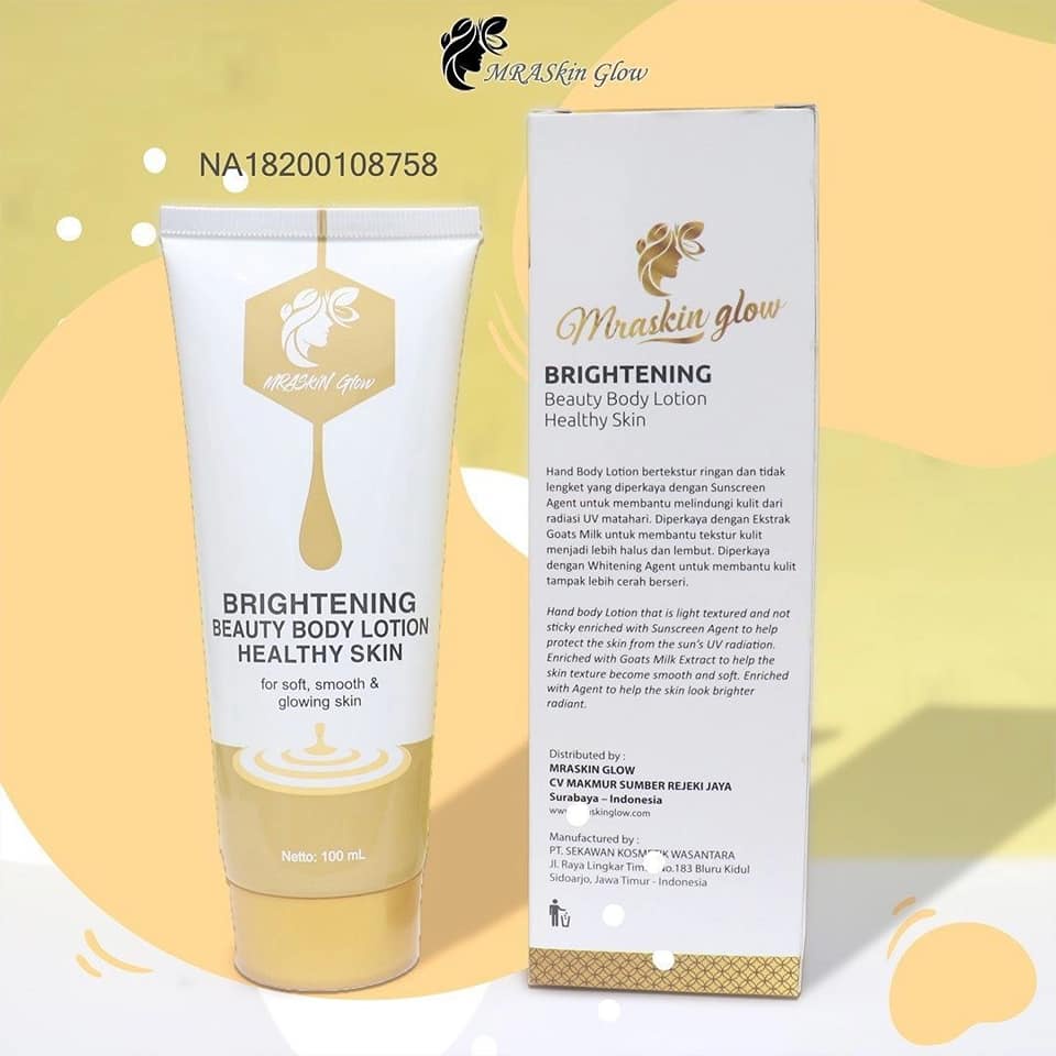 body lotion mraskin glow -  body lotion mra  - body lotion mraskin glow ori -  body lotion memutihka