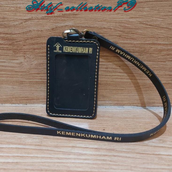 

New! Tempat Id Card Pengayoman Kumham Kulit Holder Id Card Kulit Kemenkumham Kalung ダ