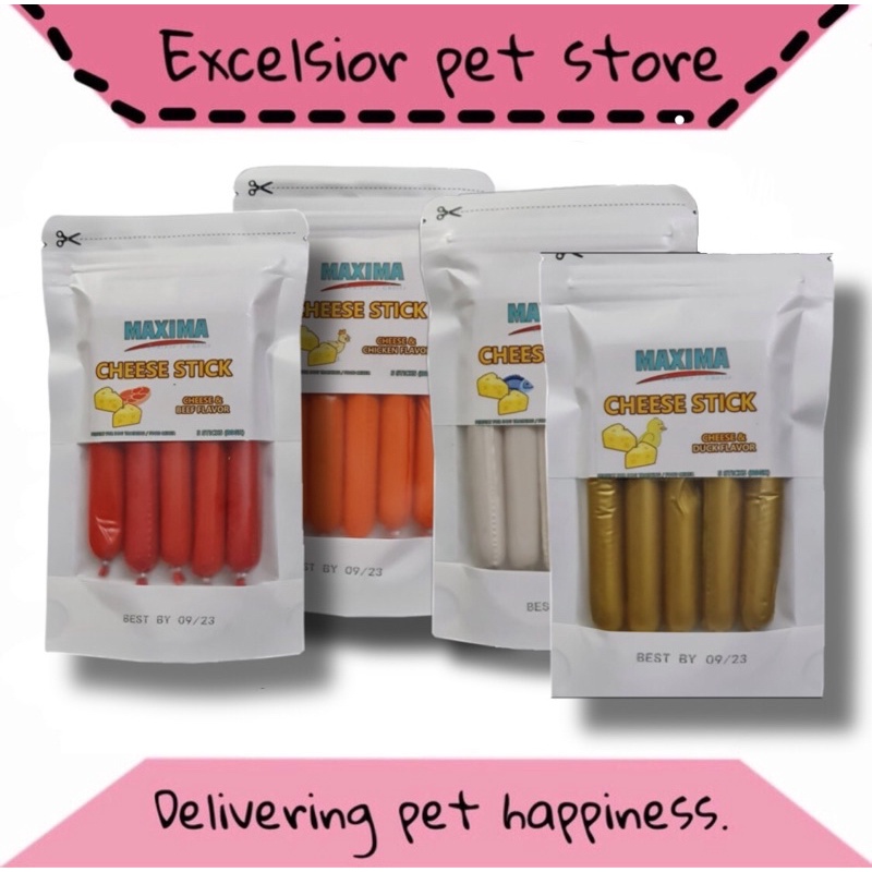 Snack anjing Sosis Cheese Sticks Maxima