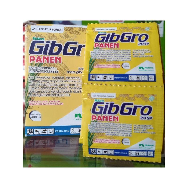 Bisa Cod GibGro Panen 20SP Zat Pengatur Tumbuh Tanaman 1Gram/ ZPT Gibgro Panen