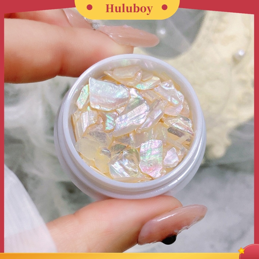 Huluboy Huluboy♡ Ornamen Kerang Abalone Sequin 3D Asimetris Aksesoris Nail Art / Manicure DIY