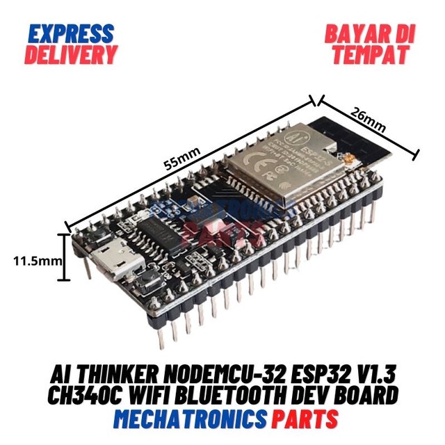 [5645] Ai Thinker NodeMCU-32 ESP32 V1.3 CH340C ESP32 CH340 WiFi Bluetooth Dev Board