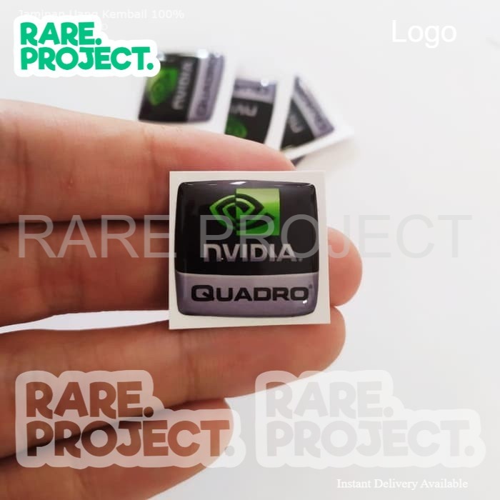 Stiker Resin Timbul Aksesoris Laptop NVIDIA QUADRO Murah