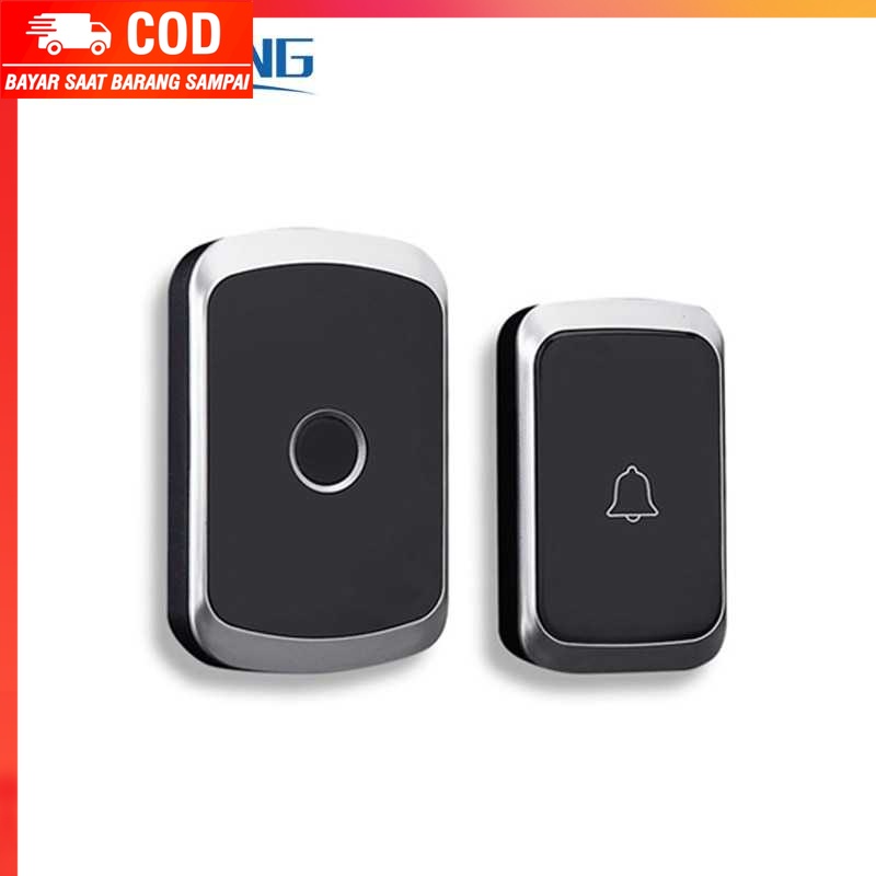 (100% BARANG ORI) EARKONG Bell Pintu Wireless Doorbell LED 36 Tunes 1 Receiver - A20