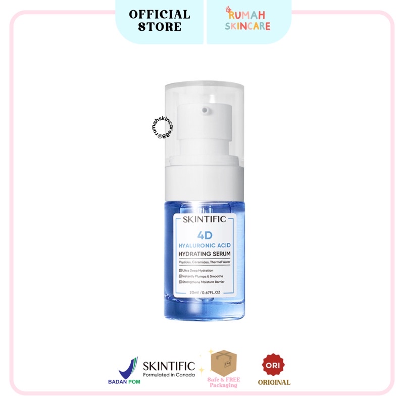 SKINTIFIC 4D Hyaluronic Acid Hydrating Serum 20mL