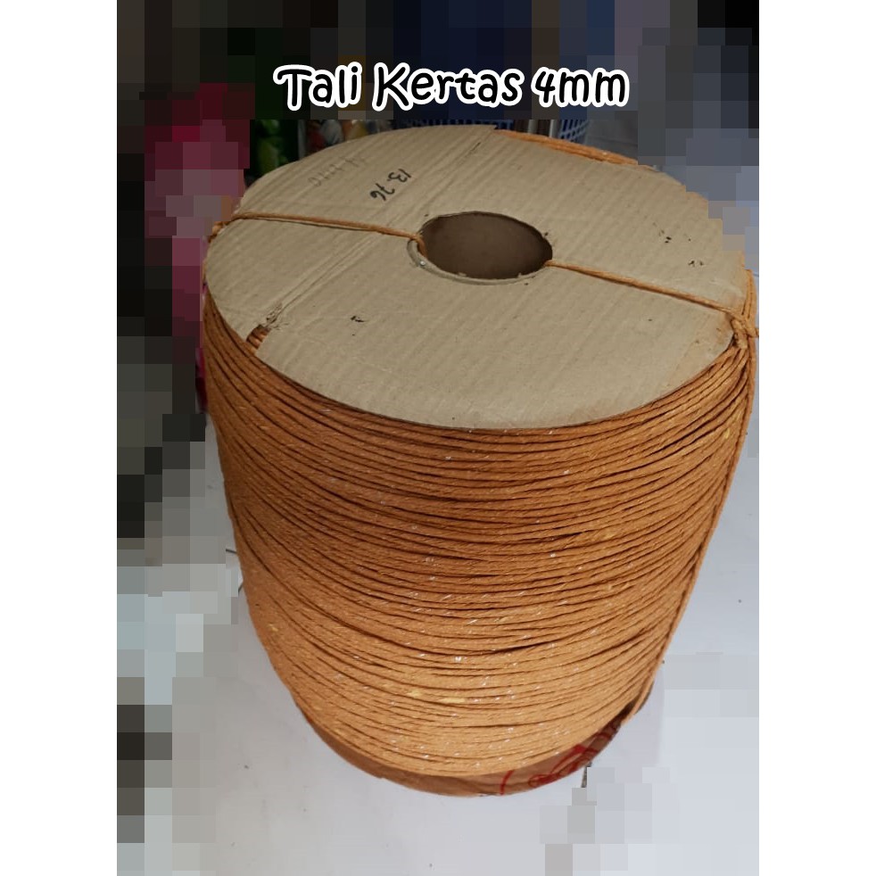 

Grosir Per Gelondong Tali Kertas 4mm / Paper Rope diameter 4 mm U/ Tas Paper Bag Paperbag Goodie Bag