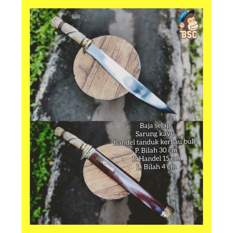 PISAU GOL0K SEMBELIH HEWAN QURBAN BAJA SELAP KUAT SUPER TAJAM HANDLE TANDUK KERBAU BULE