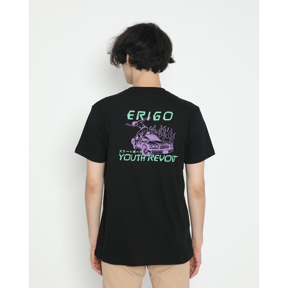 Jual Erigo TShirt Burning Black Shopee Indonesia