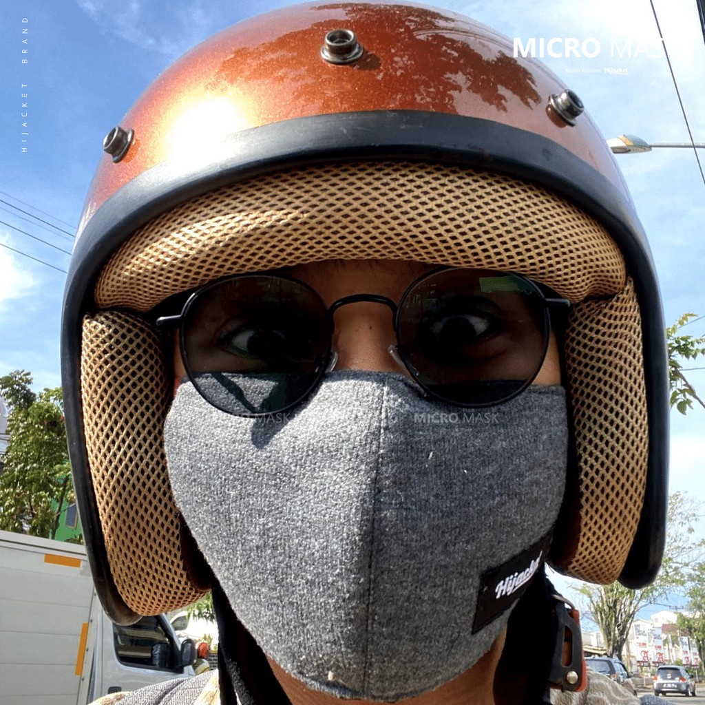 Micro mask hijacket / Masker Kain hijab Wajah Duckbill Pria Wanita non Sensi KF94 KN95-2