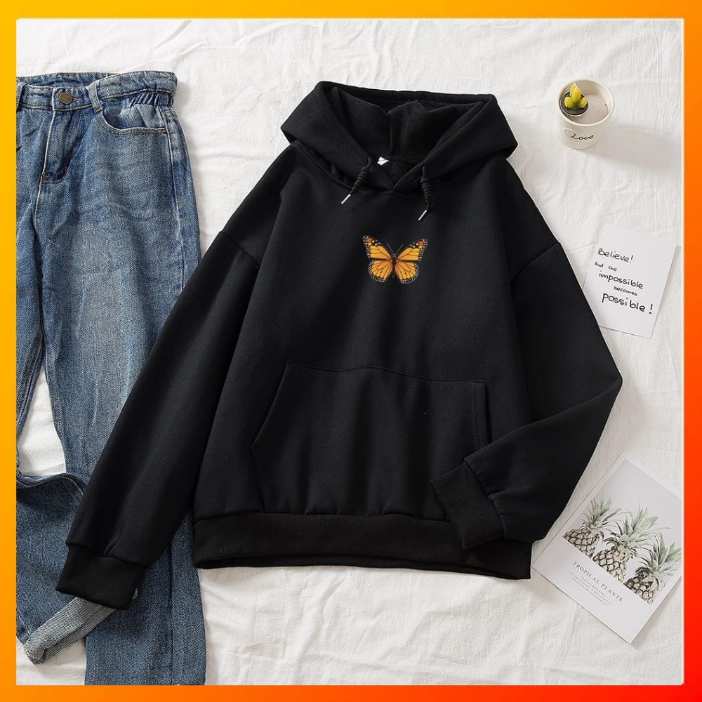 Jaket Hoodie Wanita Oversize Korea Tebal Atasan Cewek Kekinian