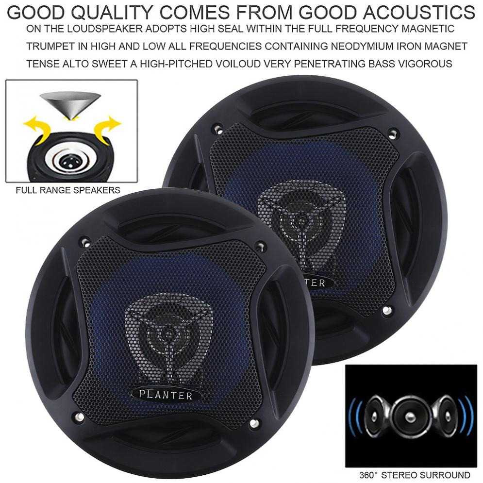 Planter Speaker Mobil Coaxial HiFi 2 Way 6.5 Inch 500W 2 PCS - PL-1648