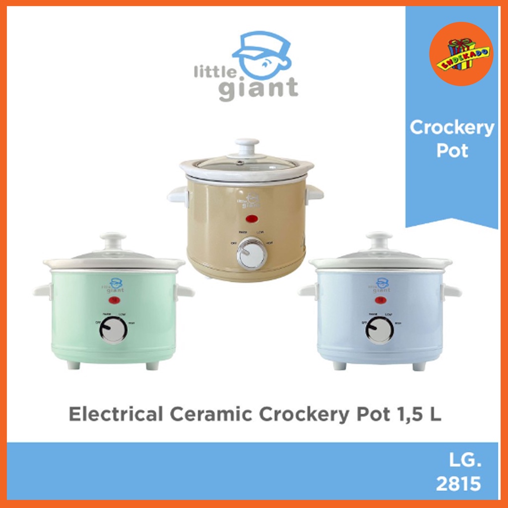 MAKASSAR! LITTLE GIANT CERAMIC CROCKERY LG 2815 - Slow Cooker 1,5L