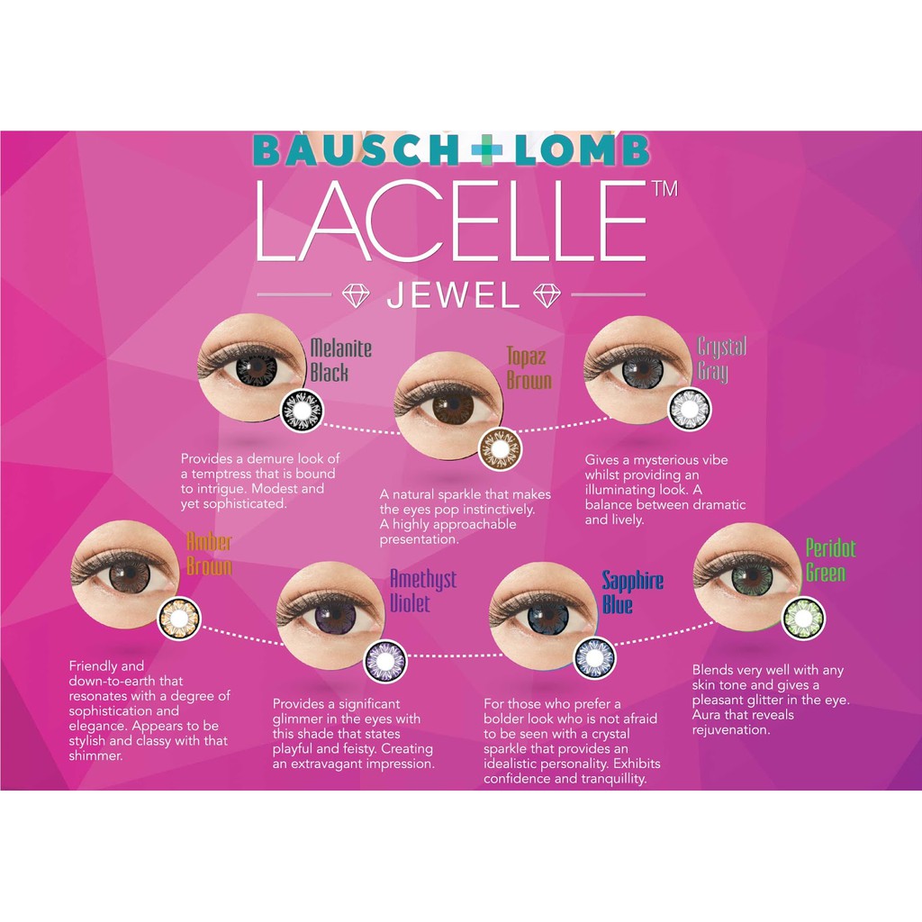 Softlens Bulanan Warna Bausch and Lomb / Lacelle Bausch &amp; Lomb Monthly / Bausch + Lomb Soflen Color