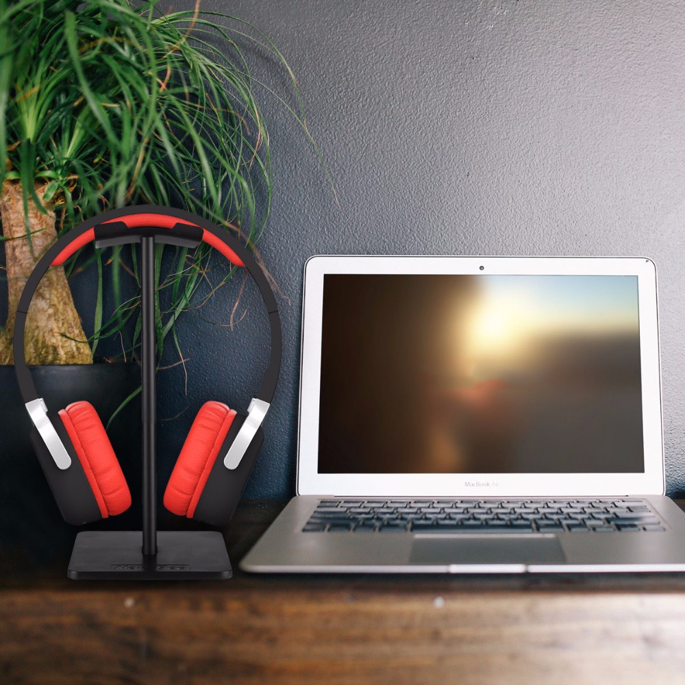 Universal Headphone Holder Stand Hanger - Hitam