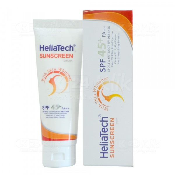 HeliaTech Sunscreen Lotion SPF 45+ 30gr Original / Tabir Surya BPOM Aman