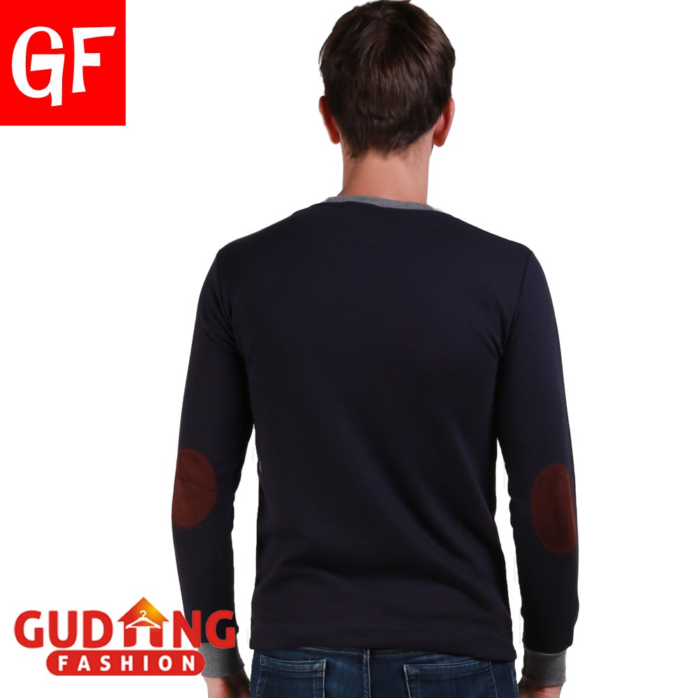 Long Sleeve Men’S T-Shirts Terry Navy – PAN 842