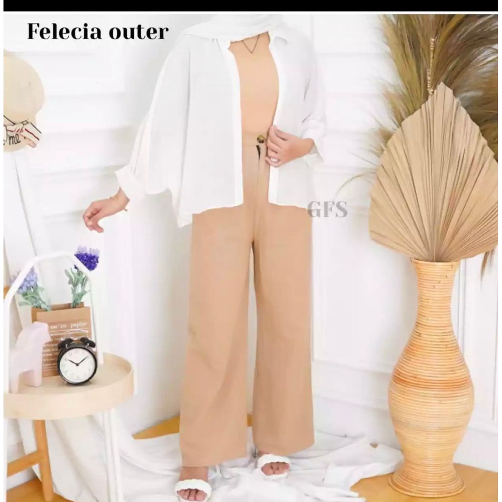 BISA COD Outer Batwing Oversize Fellecia ceruty