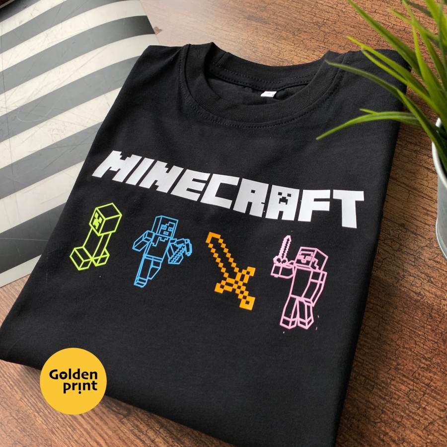 Kaos minecraft / minecraft tshirt / kaos lego kids size